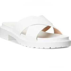 Lauren Ralph Lauren White Crossover Lug Sole Slide
